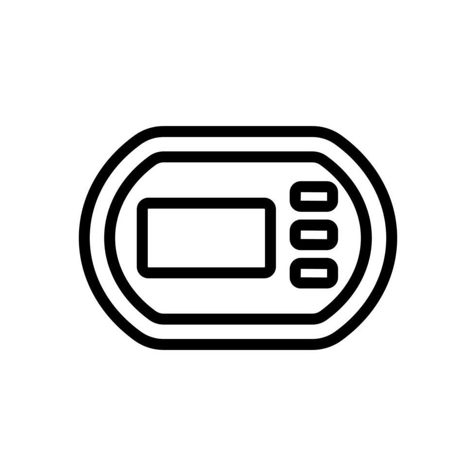 auto timer icon vector outline illustration