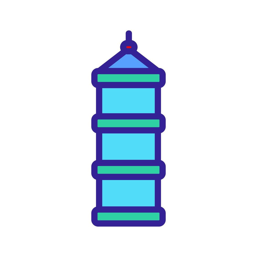 hinged ladder rope icon vector outline illustration
