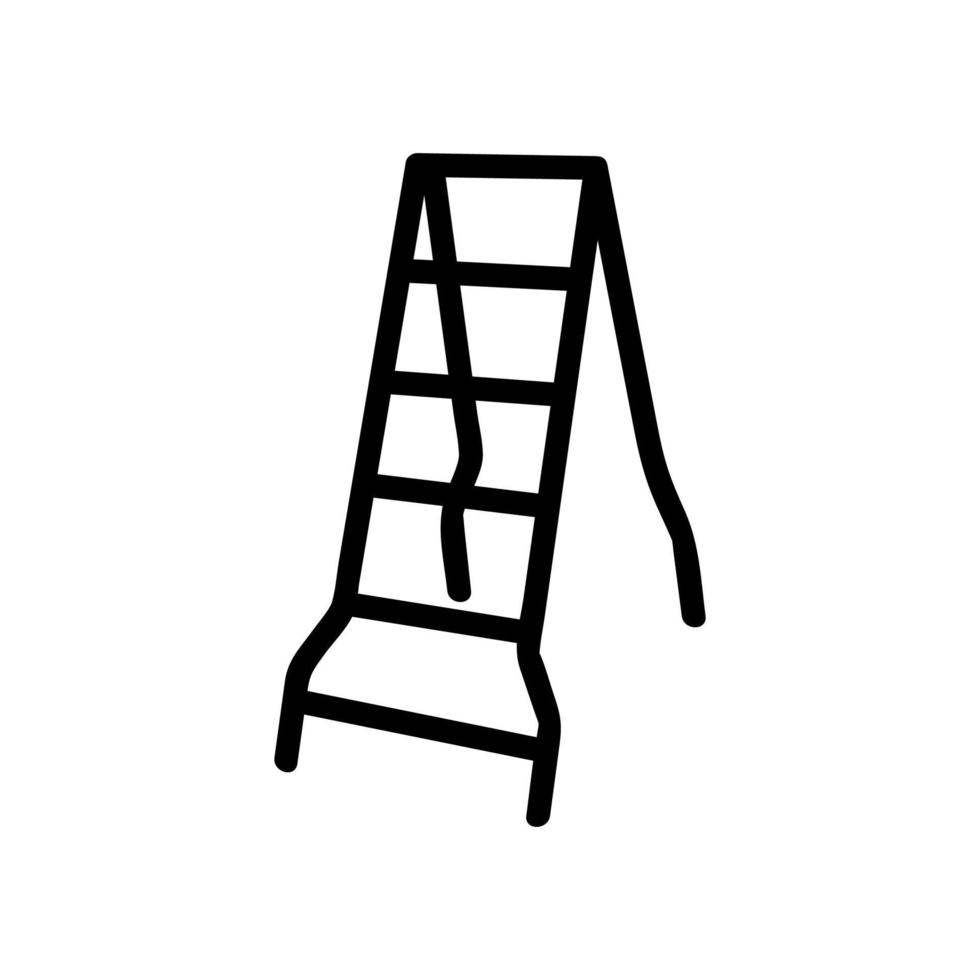 broken ladder icon vector outline illustration