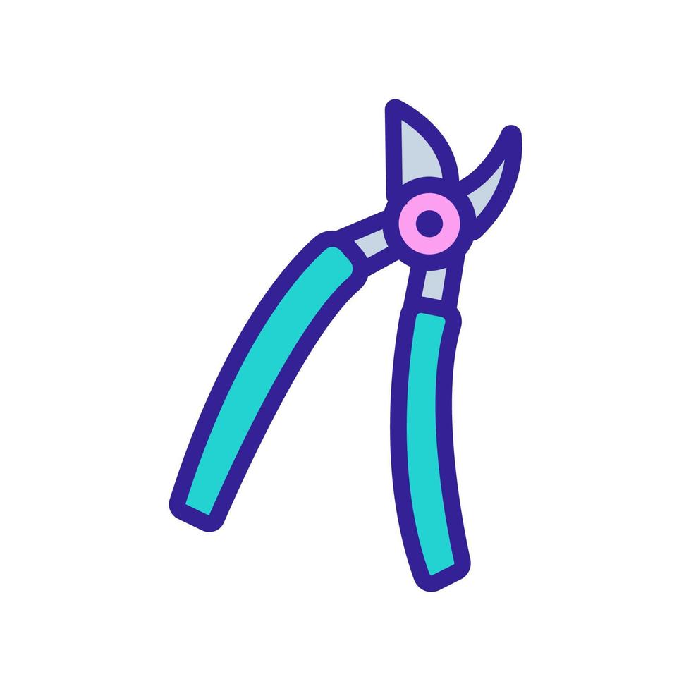 garden pruner icon vector outline illustration