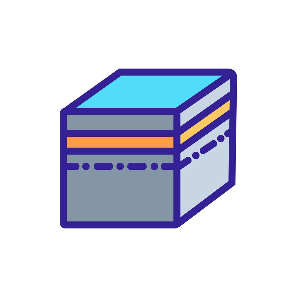 religious temple in haji icon vector outline illustration