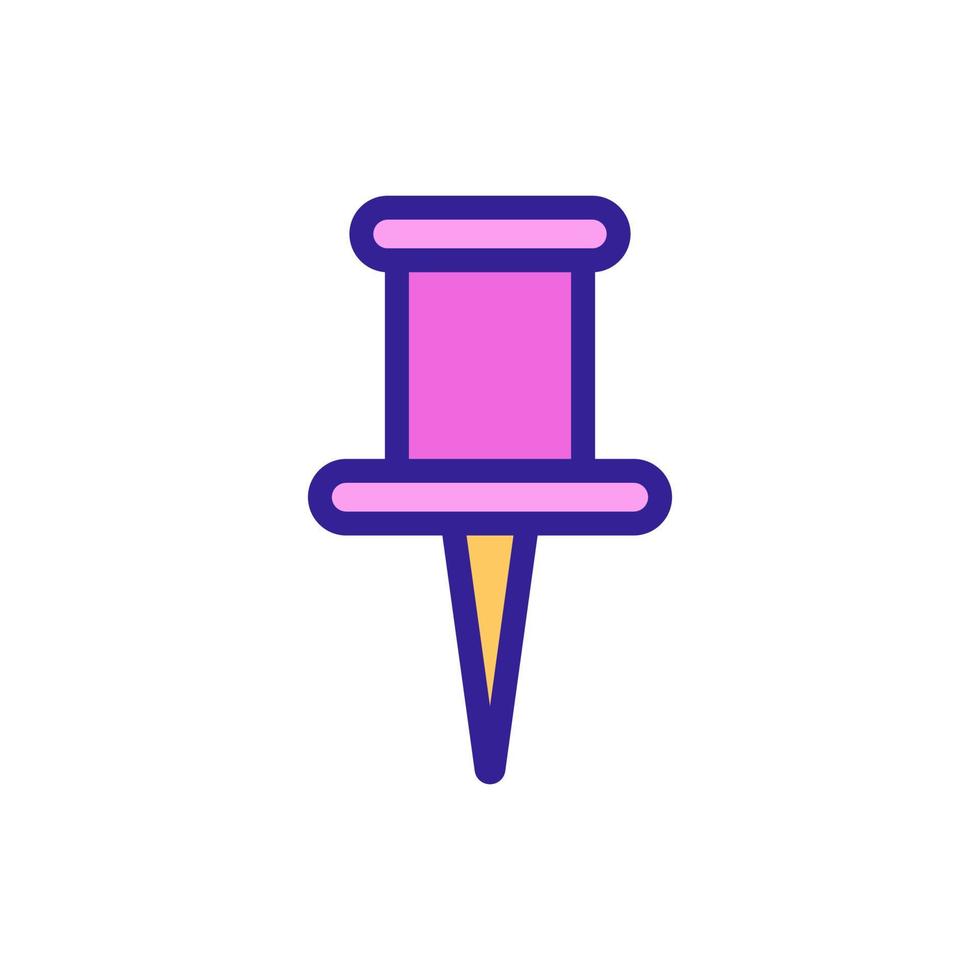 Location icon vector. Isolated contour symbol illustration vector