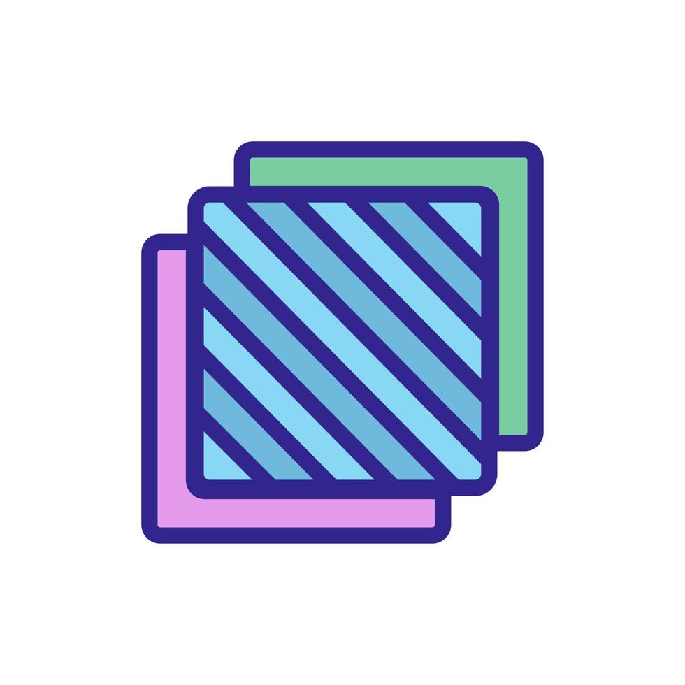 three layers icon vector outline illustration