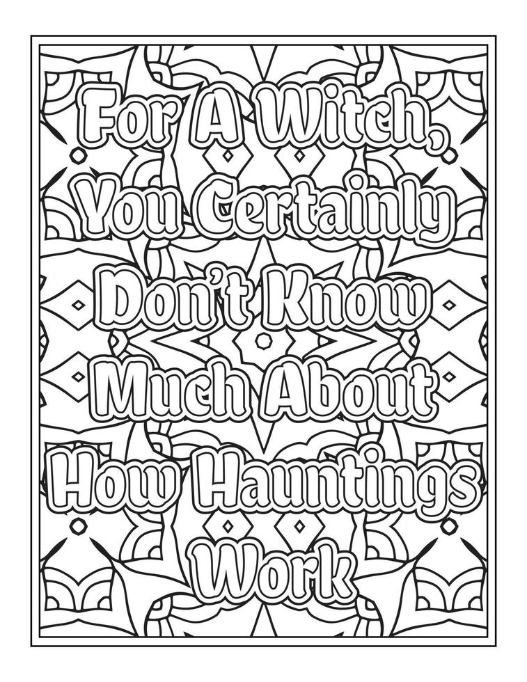 Christmas Quotes Coloring Book Page, inspirational words coloring book pages design. Positive Quotes design vector