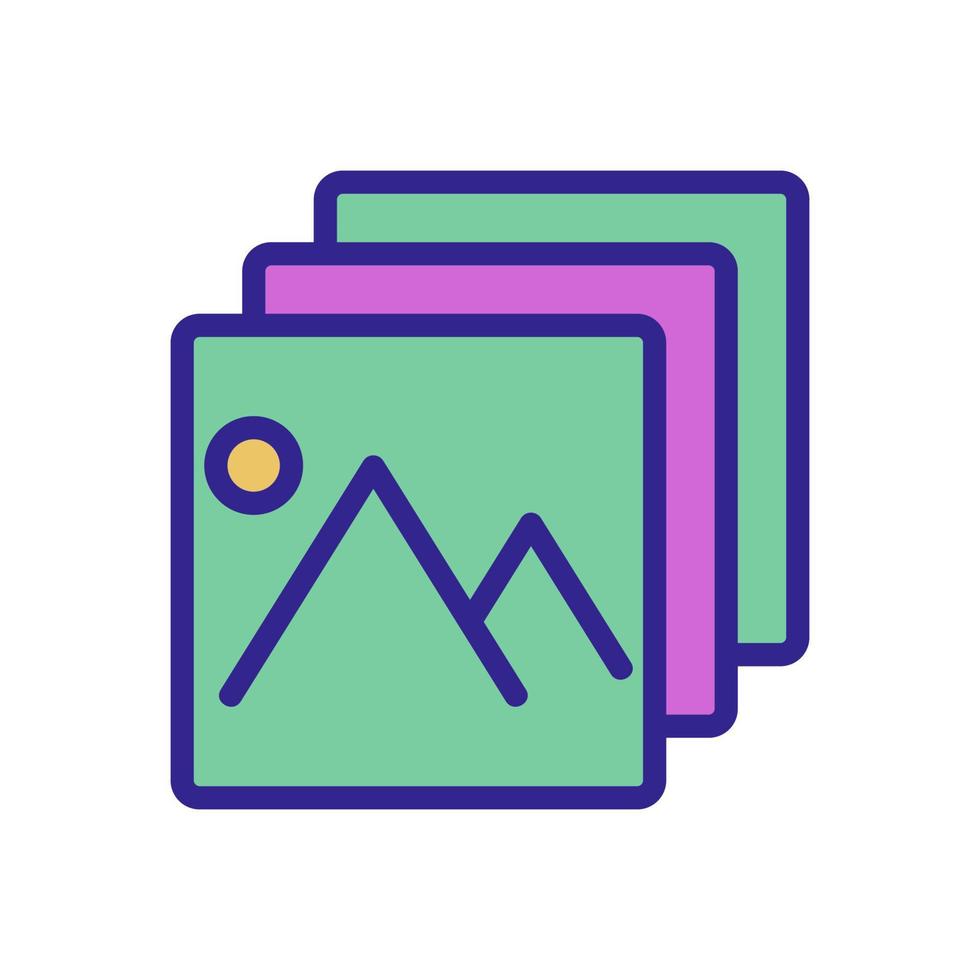 a picture layer icon vector outline illustration