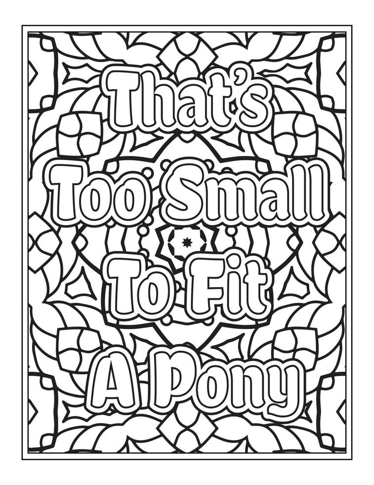 Christmas Quotes Coloring Book Page, inspirational words coloring book pages design. Positive Quotes design vector