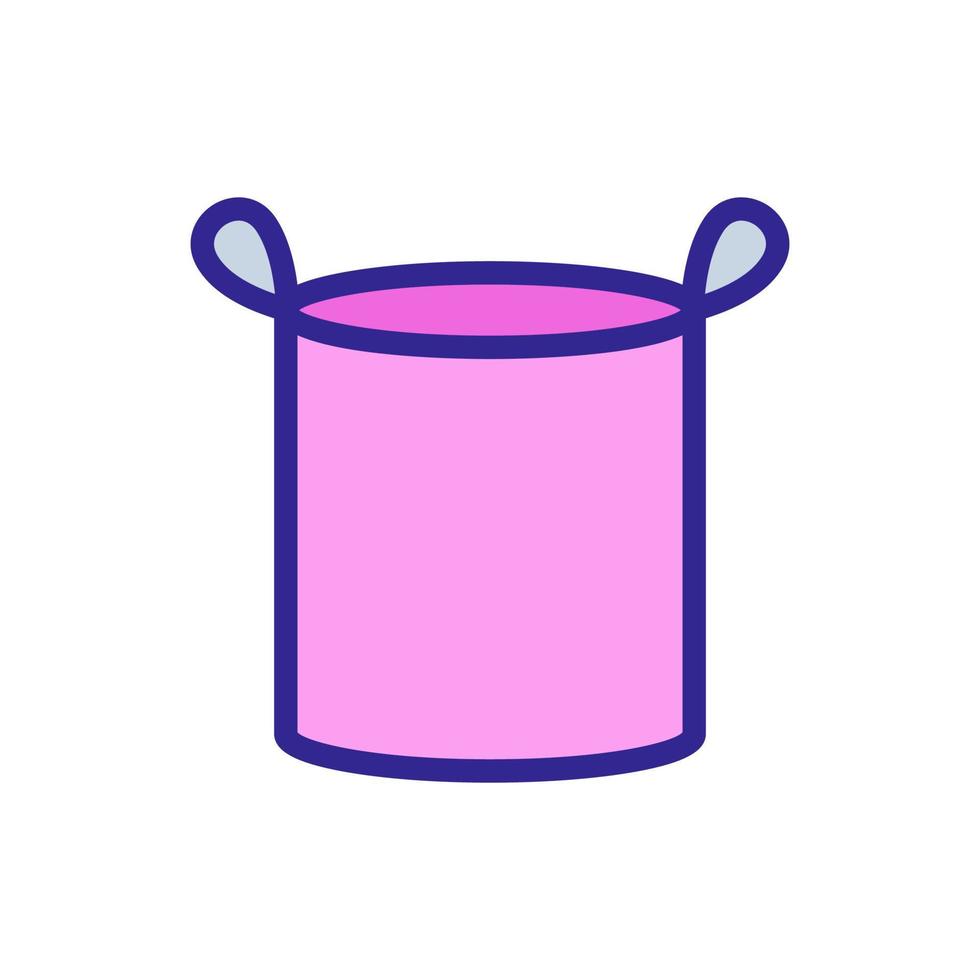 bucket for household icon vector outline illustration