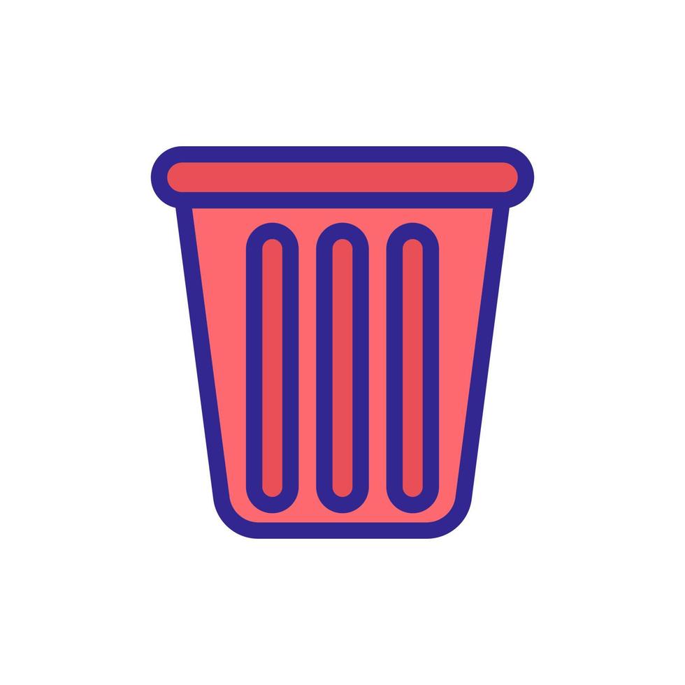 basket for house without cover with slots icon vector outline illustration