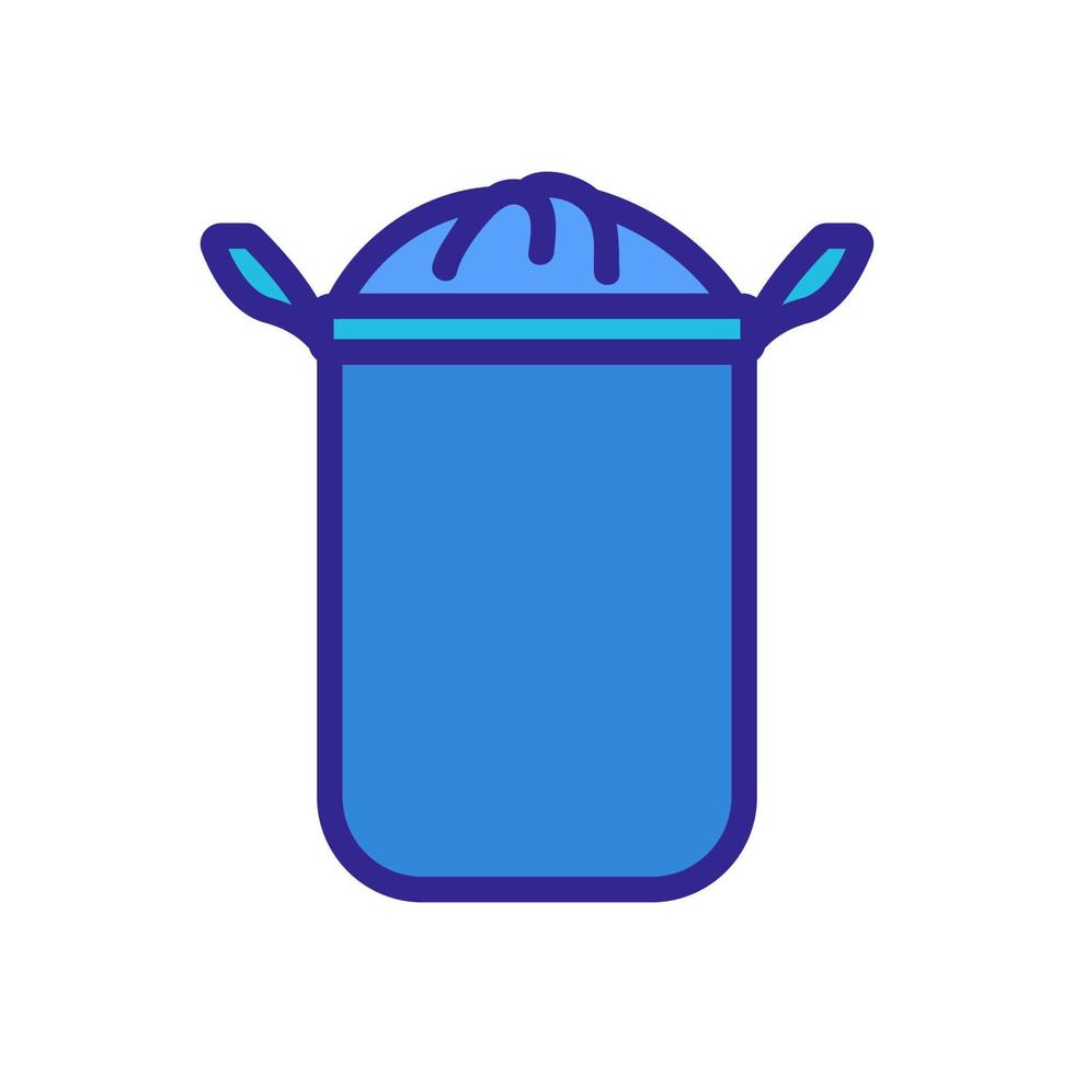 laundry hamper icon vector outline illustration