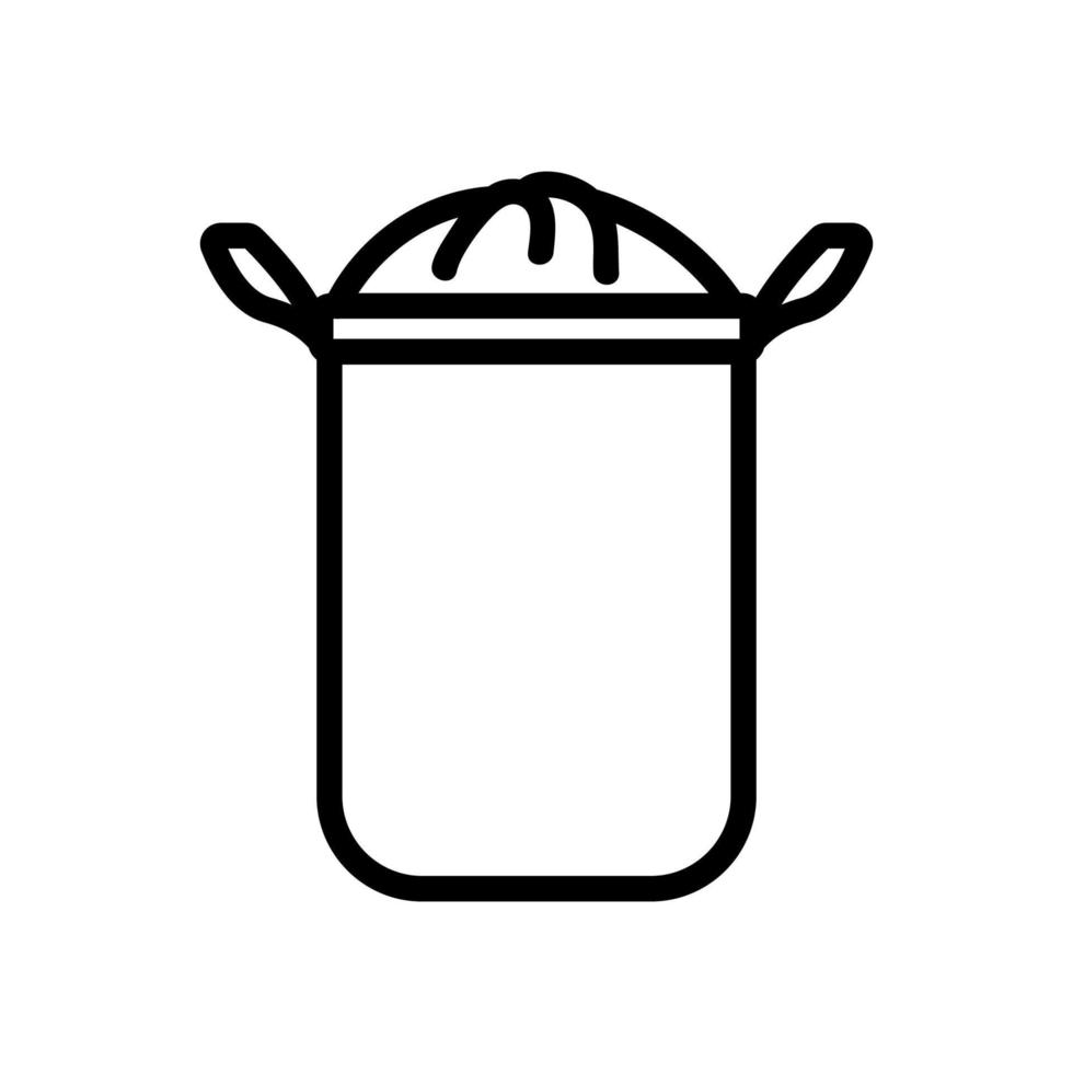 laundry hamper icon vector outline illustration