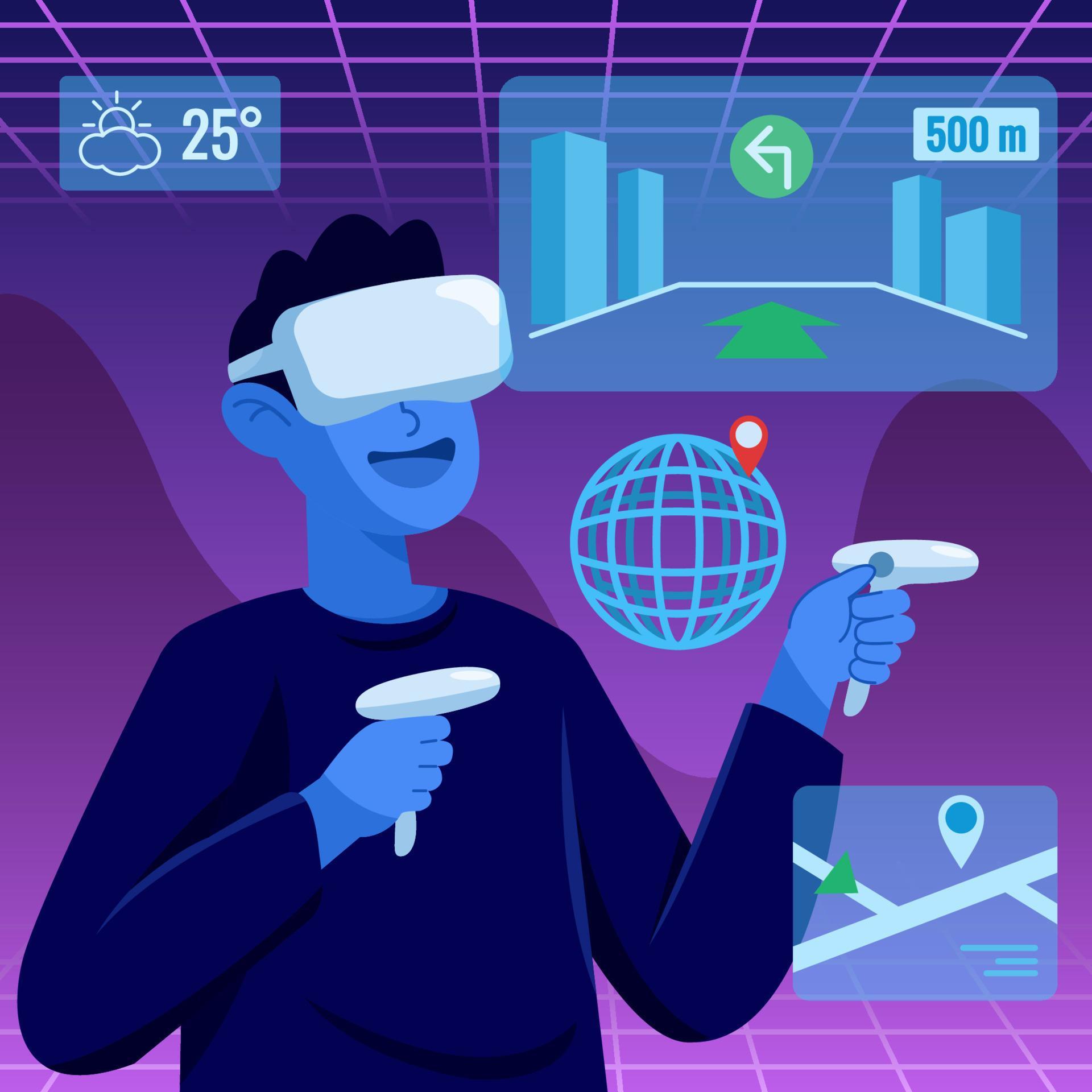 Exploring Augmented Reality 9923348 Vector Art at Vecteezy