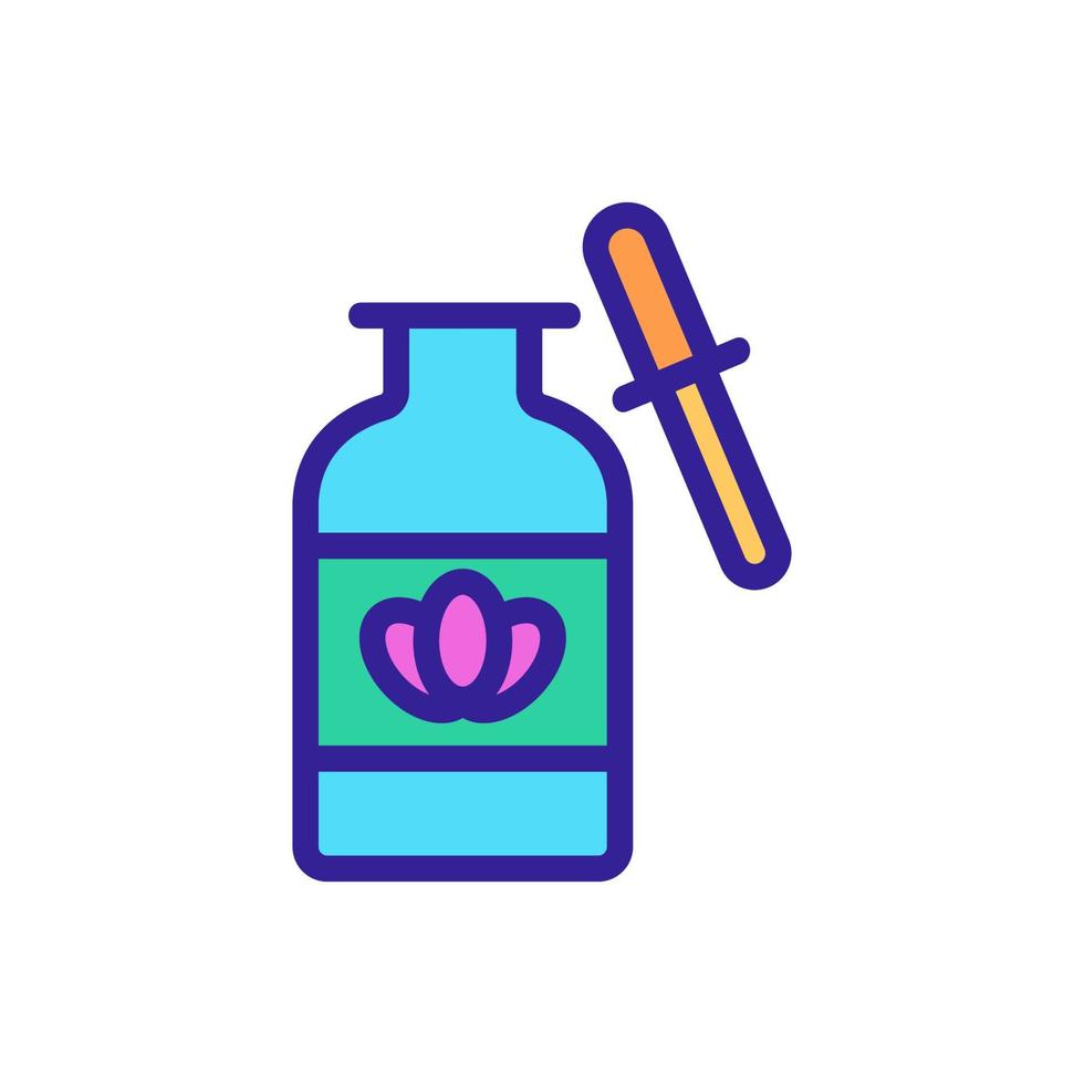 Lavender oil icon vector. Isolated contour symbol illustration vector