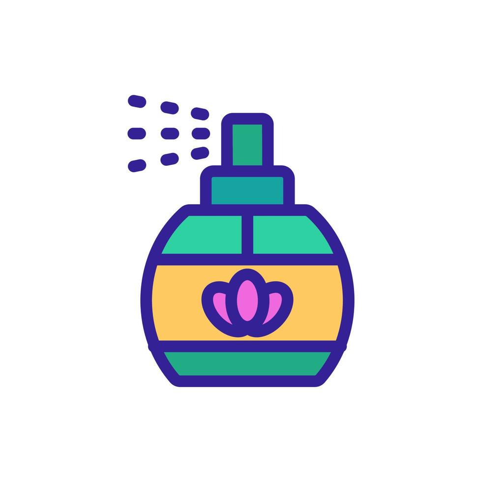 Lavender spray icon vector. Isolated contour symbol illustration vector