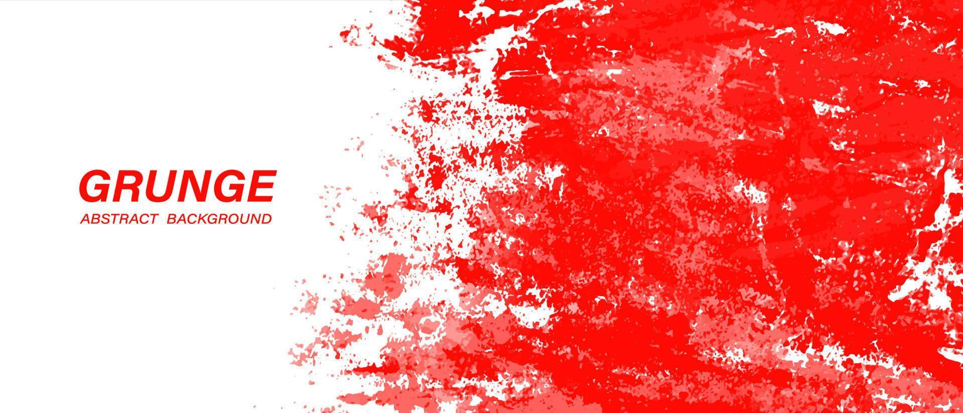 Fondo de textura de pintura grunge abstracto rojo y blanco vector