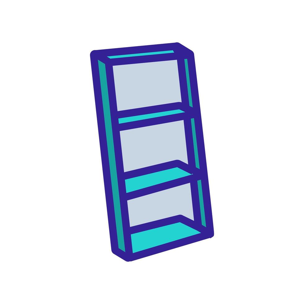 portable stair steps icon vector outline illustration