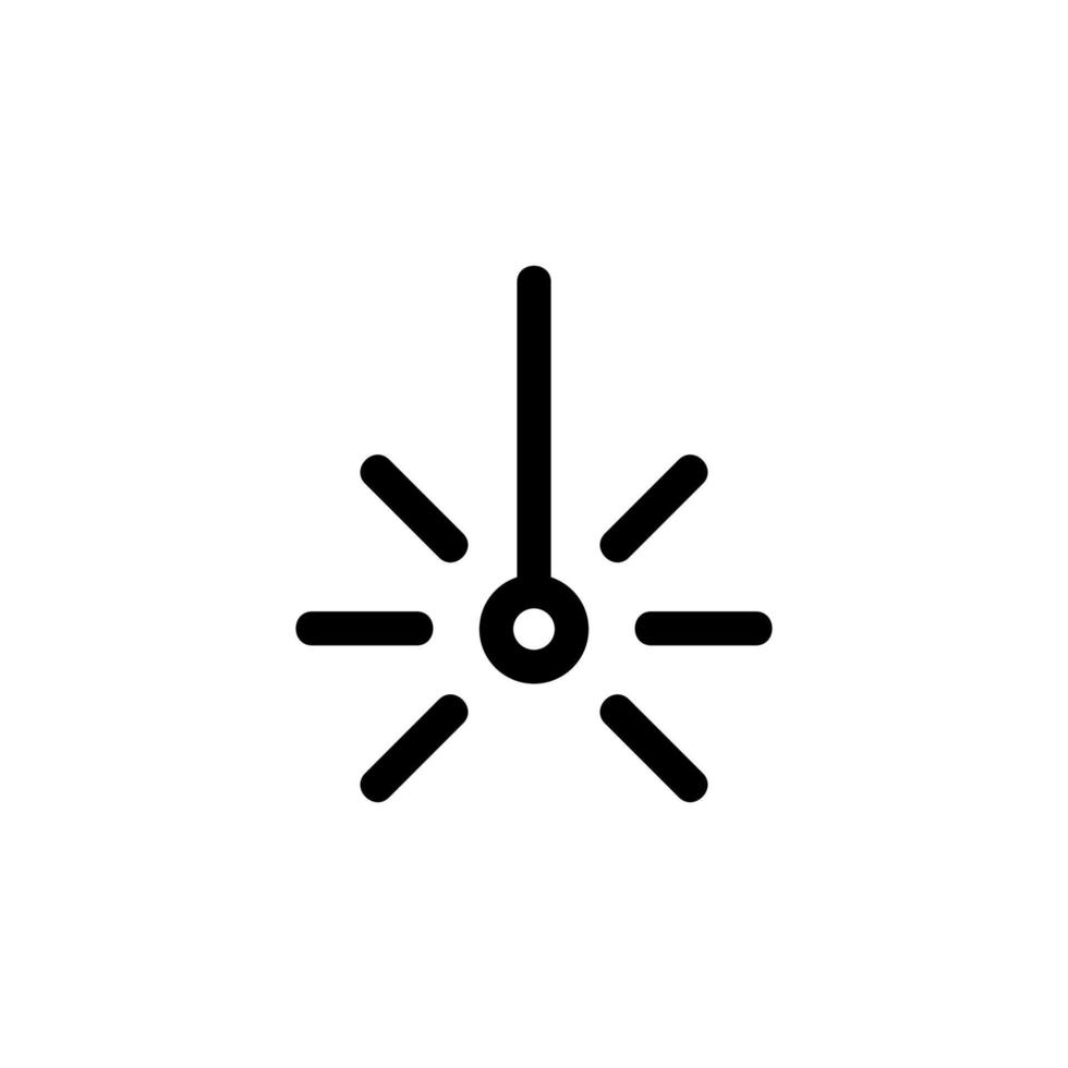 vector de icono de corte de soldadura láser. ilustración de símbolo de contorno aislado