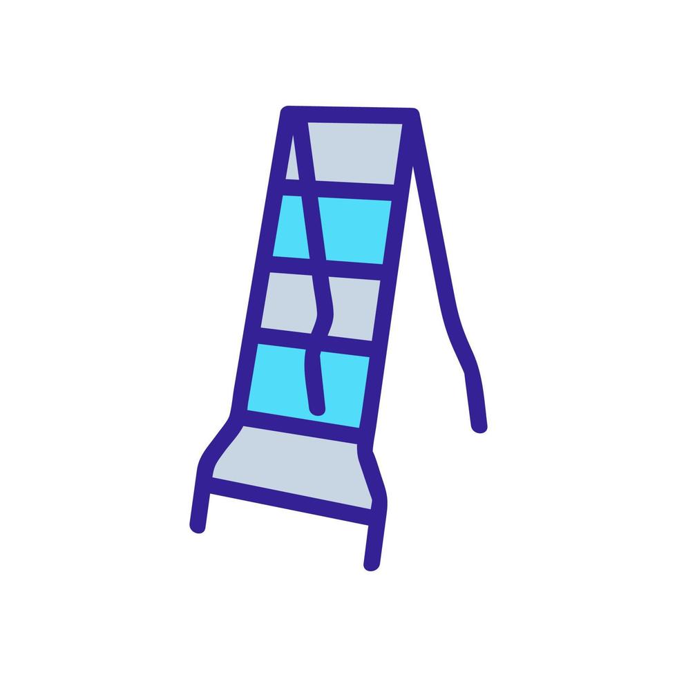 ilustración de contorno de vector de icono de escalera rota