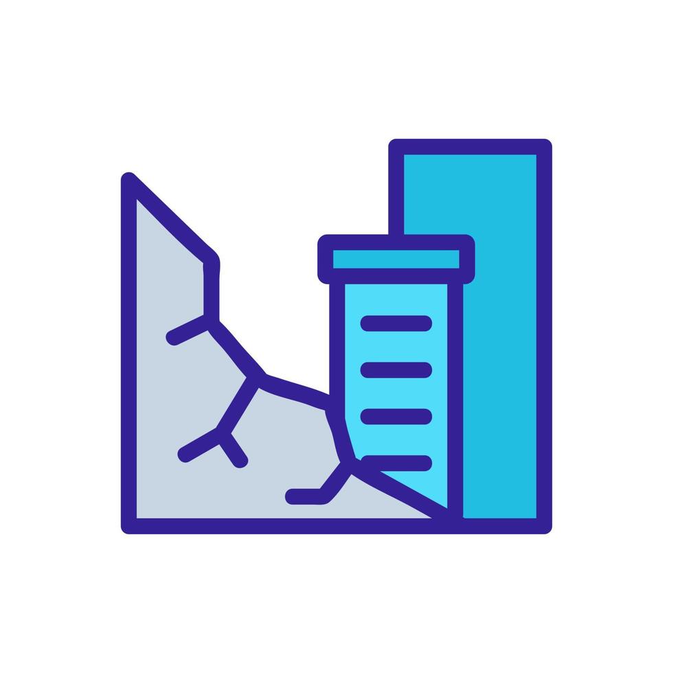 landslide Icon vector. Isolated contour symbol illustration vector