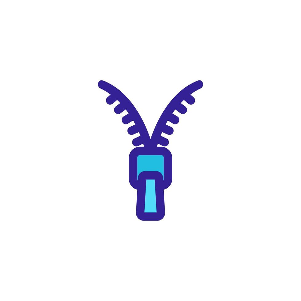 Lightning clasp icon vector. Isolated contour symbol illustration vector