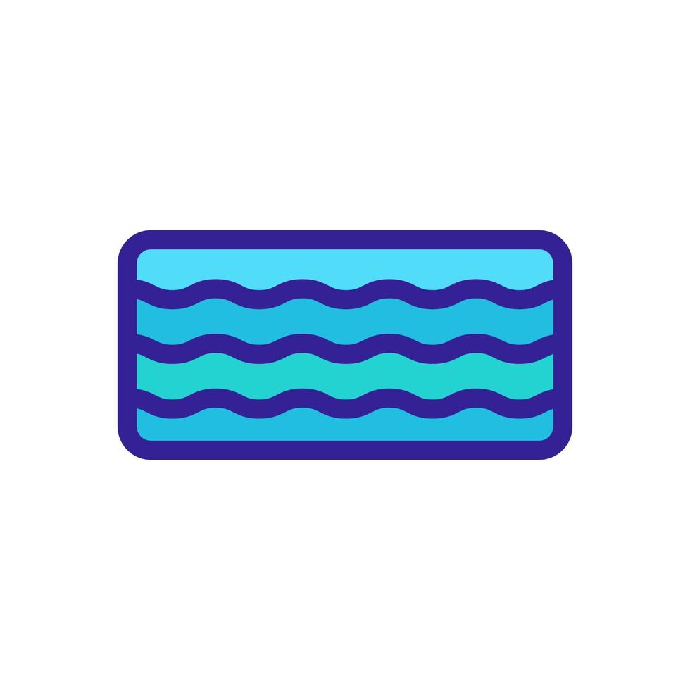 The composition of the latex icon vector. Isolated contour symbol illustration vector