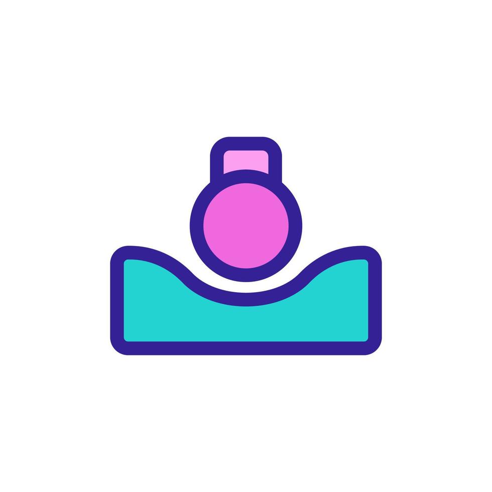Elastic material icon vector. Isolated contour symbol illustration vector
