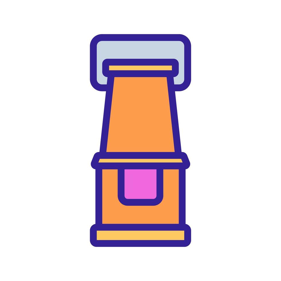 kerosene lamp with handle icon vector outline illustration