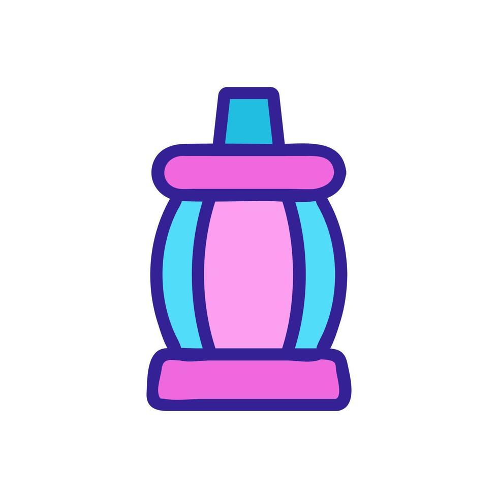 closed rounded light icon vector outline illustration