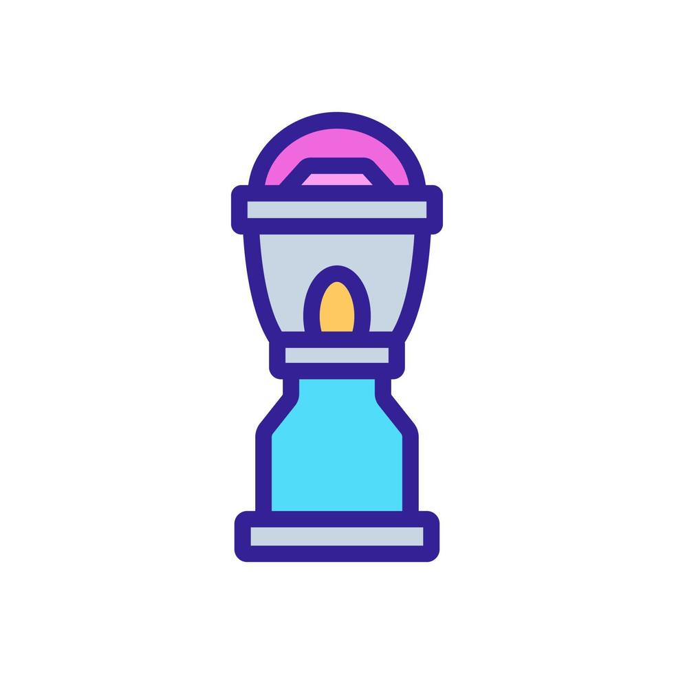 portable lamp with stand icon vector outline illustration