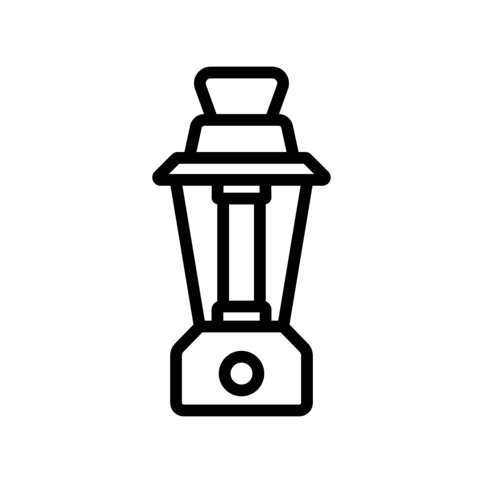 ilustración de contorno de vector de icono de lámpara de aceite combustible