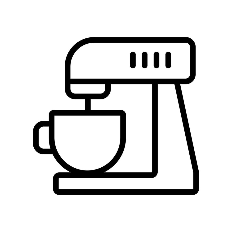 planetary mixer with bowl icon vector outline illustration