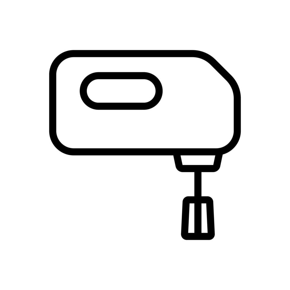one type of hand mixer icon vector outline illustration