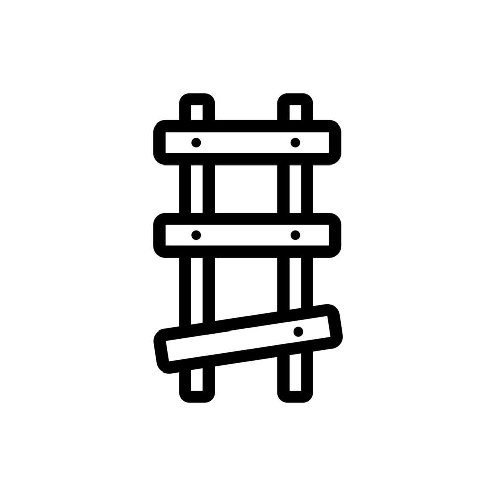 curved staircase icon vector outline illustration