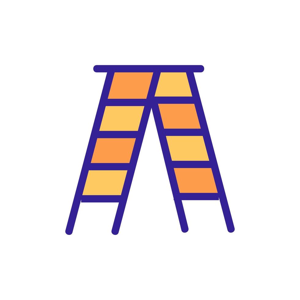 two way staircase icon vector outline illustration