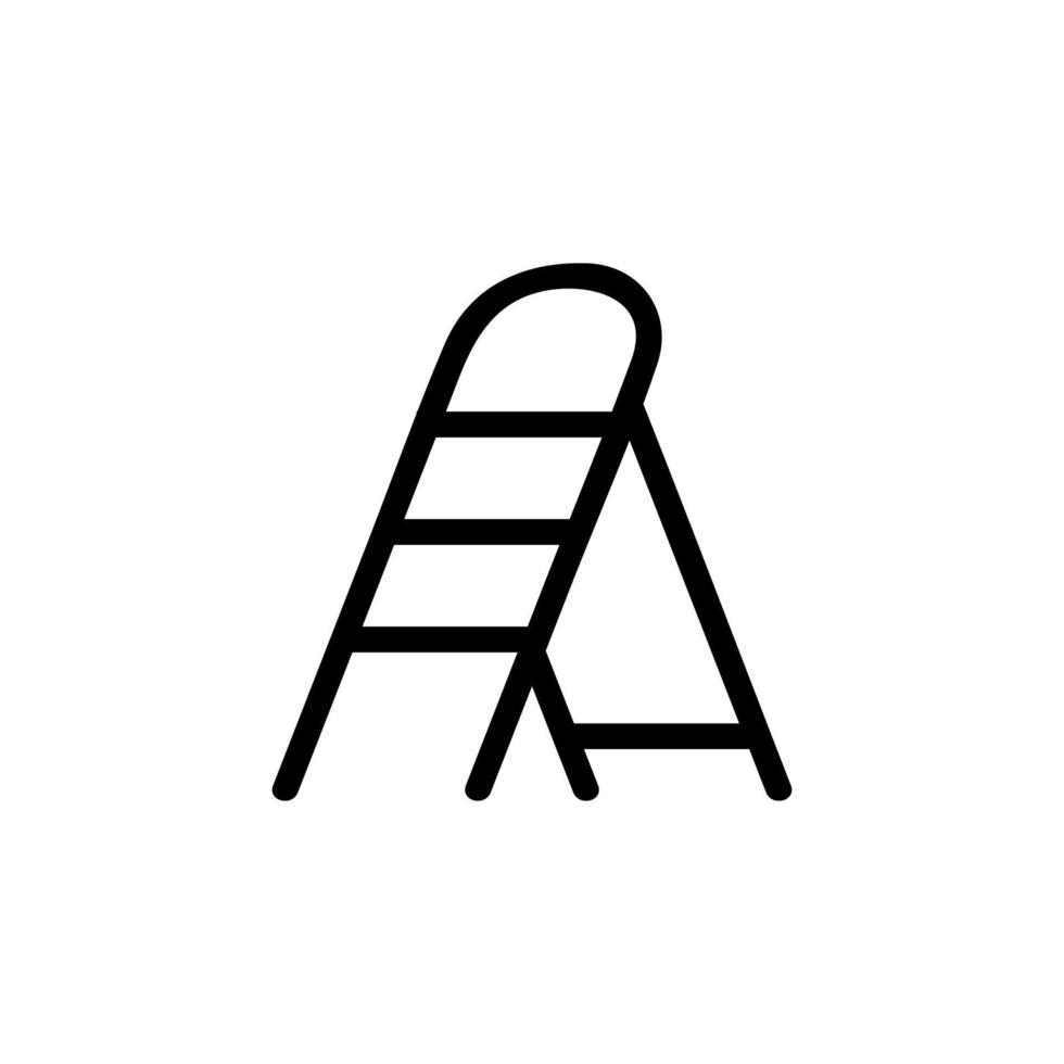 helper staircase icon vector outline illustration