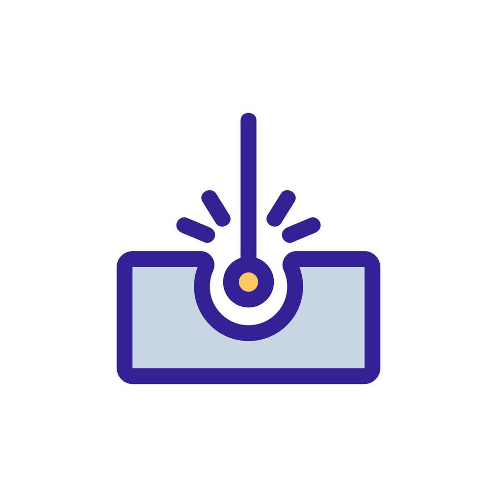 Laser welding cutting icon vector. Isolated contour symbol illustration vector