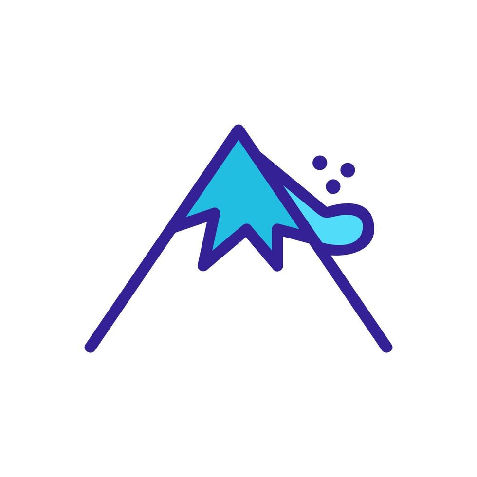 landslide Icon vector. Isolated contour symbol illustration vector