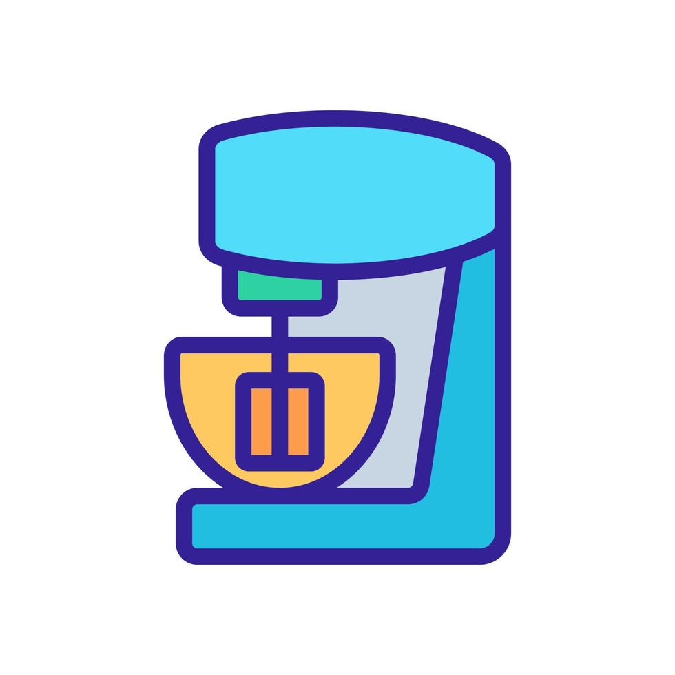 stationary mixer in action icon vector outline illustration