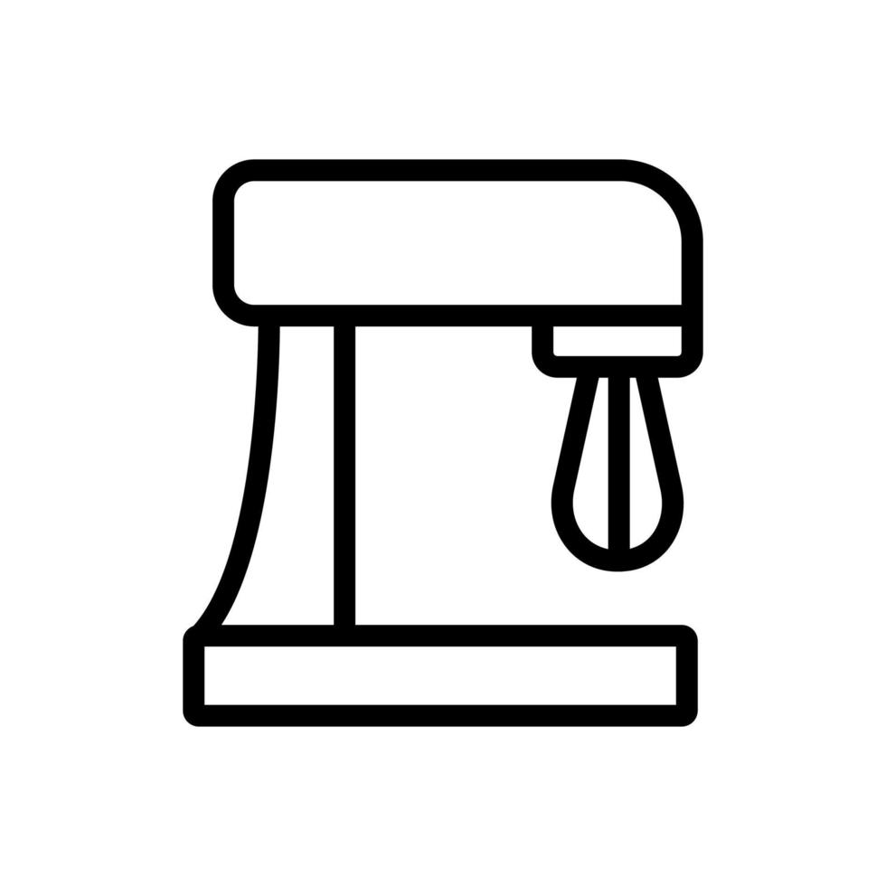 stationary whisk mixer icon vector outline illustration
