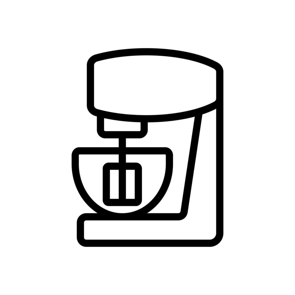 stationary mixer in action icon vector outline illustration