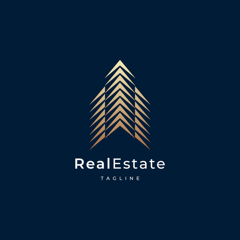 Building logo design. real estate, architecture, construction vector
