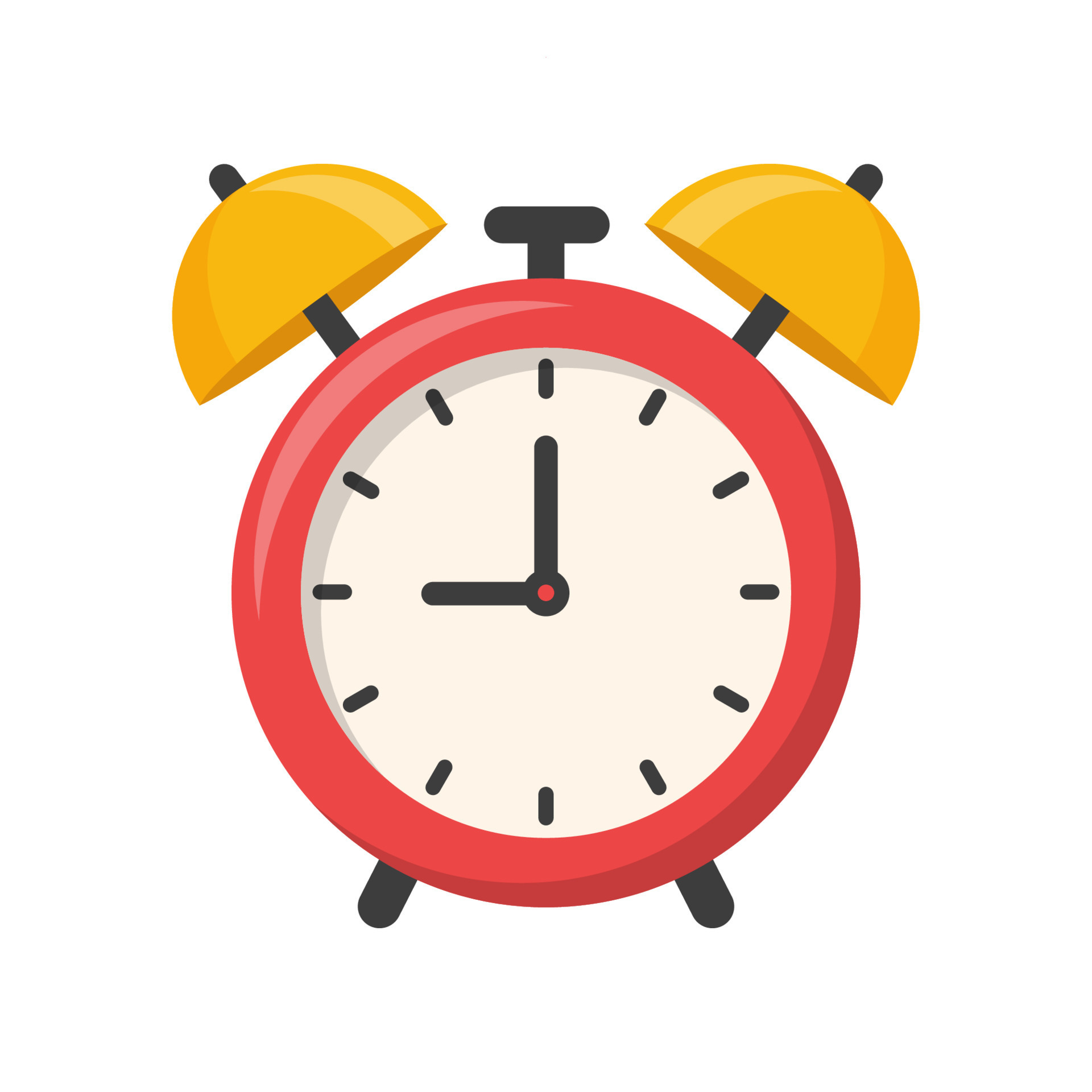 Alarm clock icon vector isolated on white background 9923898 Vector Art