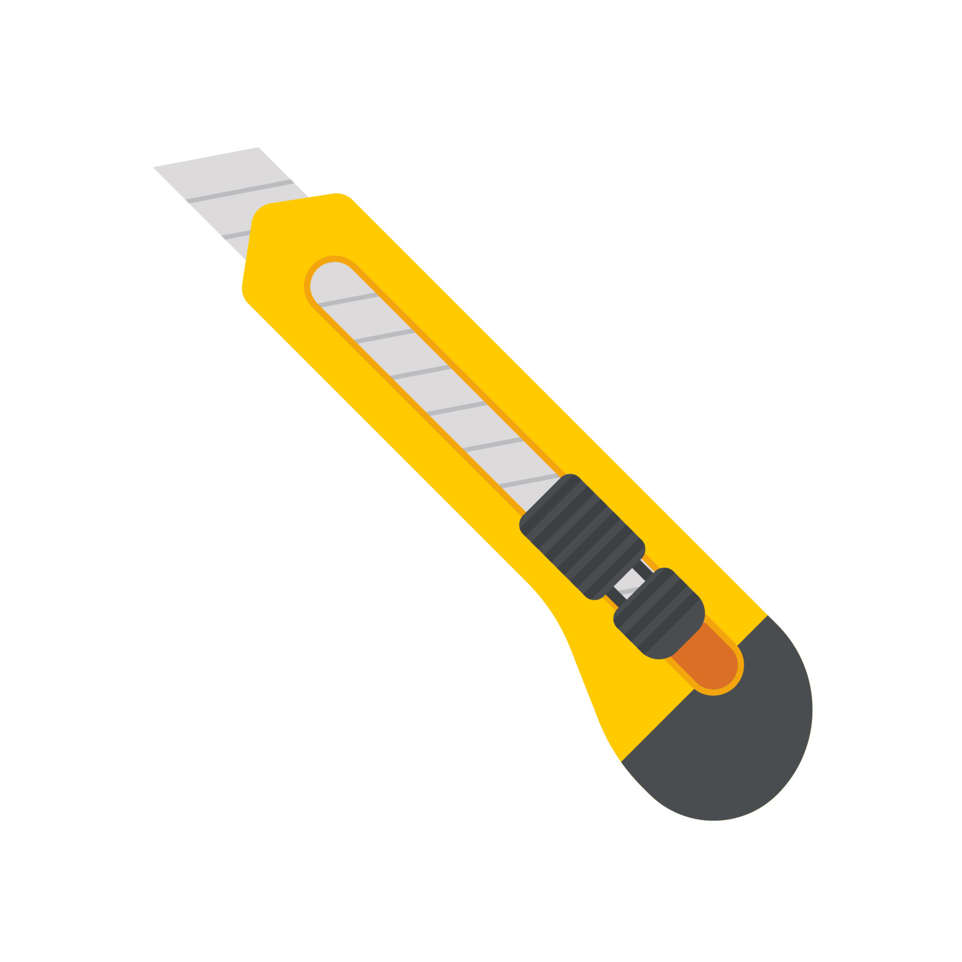 Cutter knife vector isolated on white background 9923910 Vector Art at ...