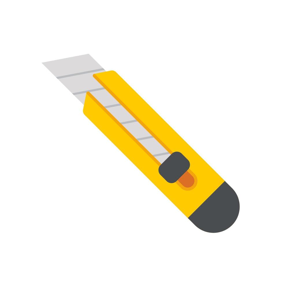 Cutter knife vector isolated on white background