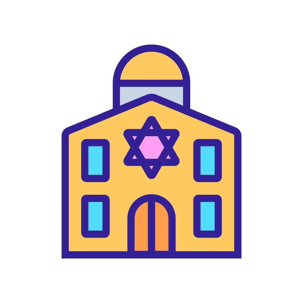 Israel icon vector. Isolated contour symbol illustration vector