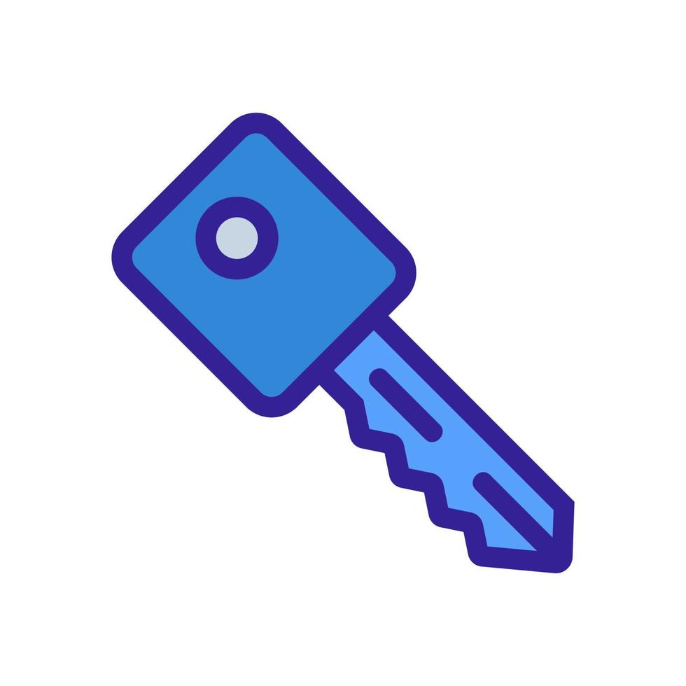 key icon vector. Isolated contour symbol illustration vector