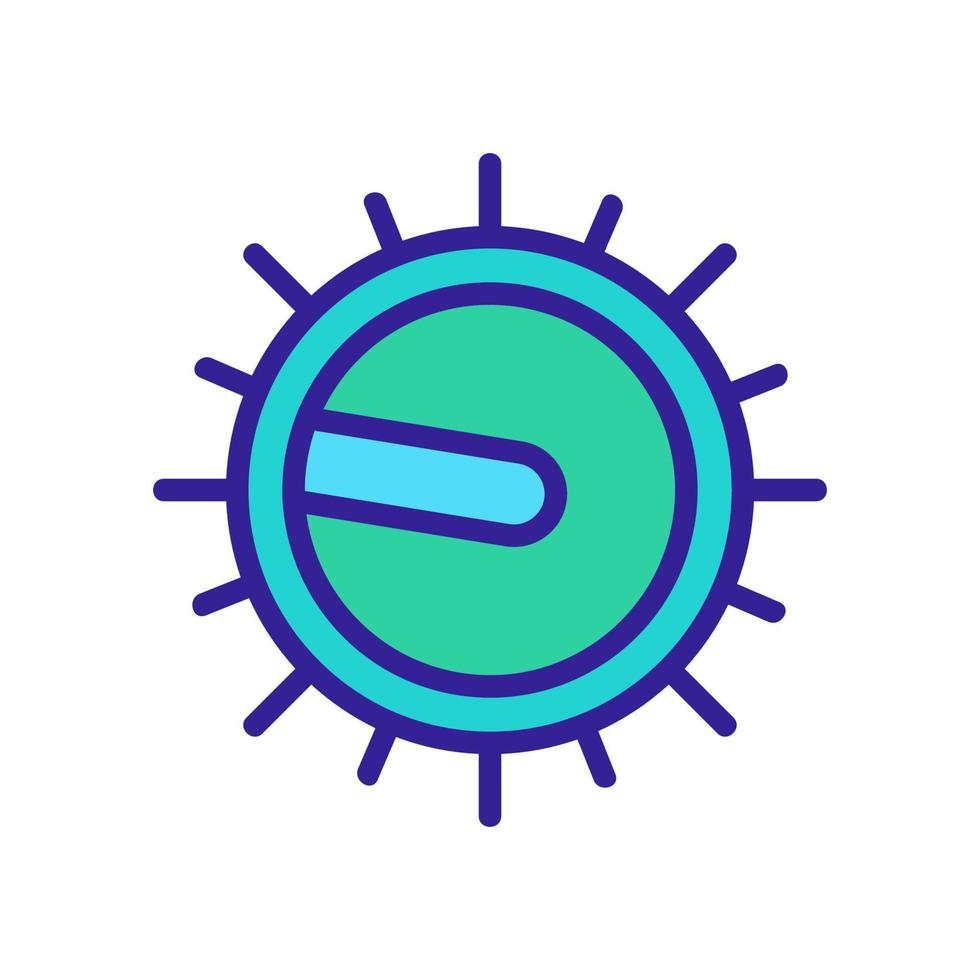 hotplate control icon vector outline illustration