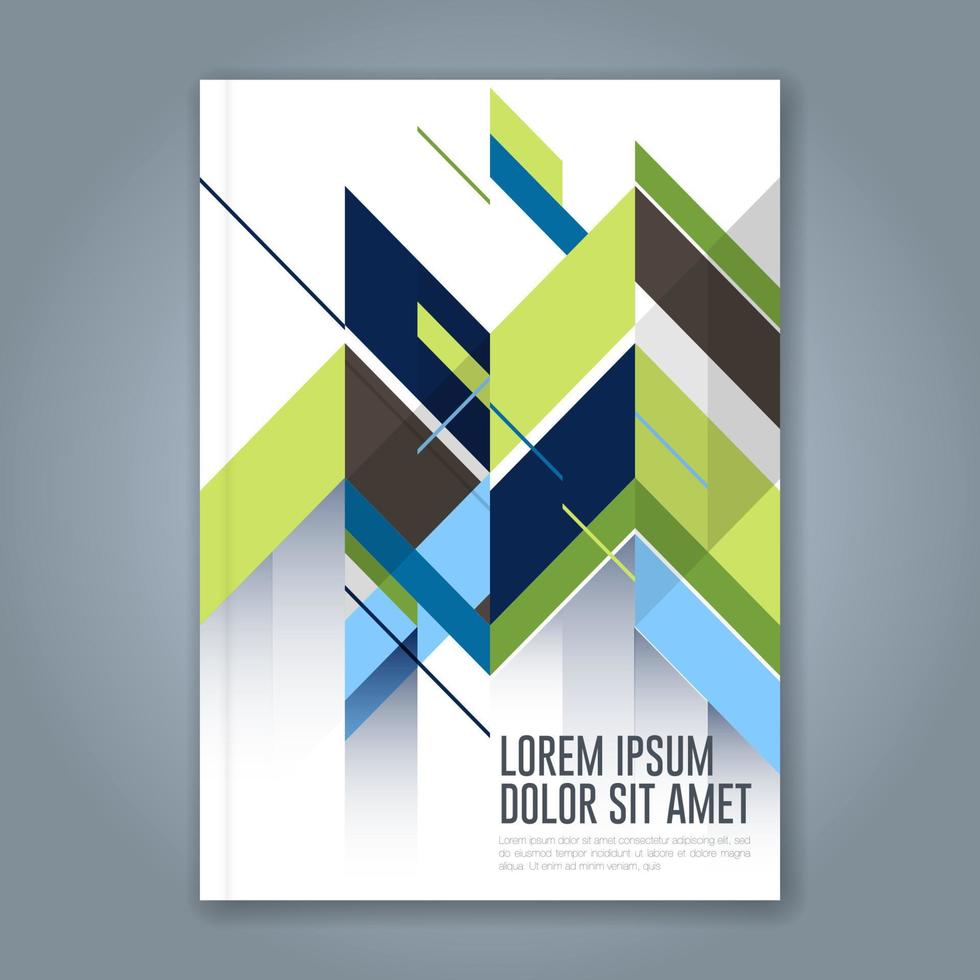 fondo de diseño de formas geométricas mínimas para informe anual de negocios portada de libro folleto folleto cartel vector