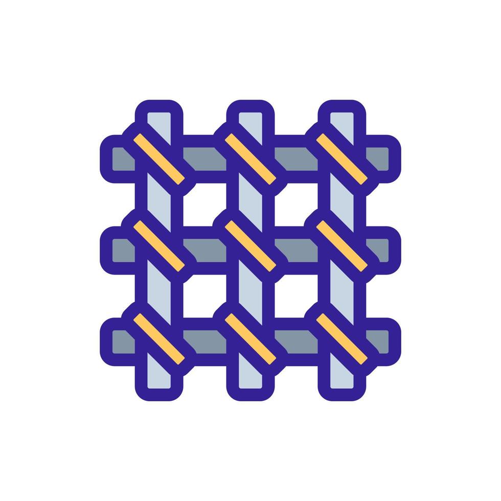 grate in prison icon vector. Isolated contour symbol illustration vector