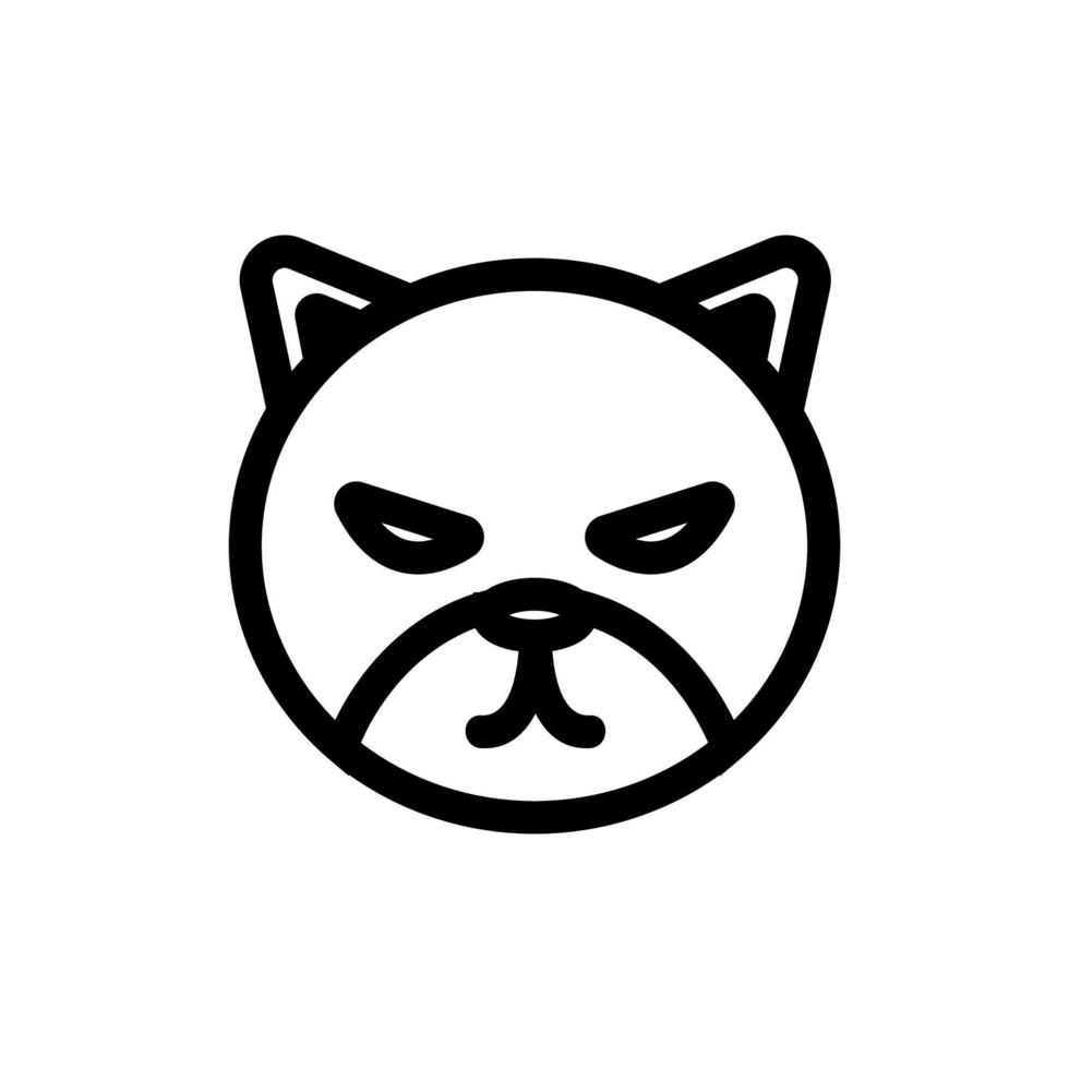 Jungle Panther icon vector. Isolated contour symbol illustration vector