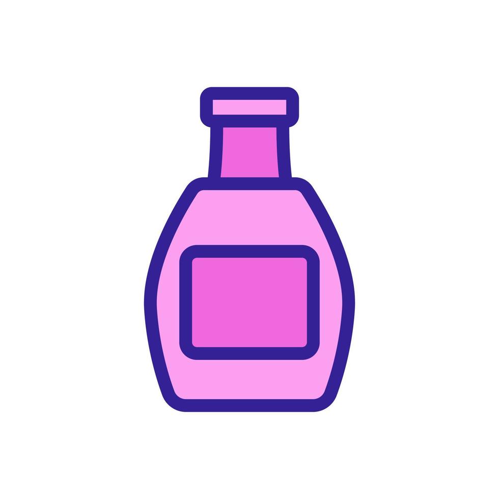 jar with ketchup and label icon vector outline illustration